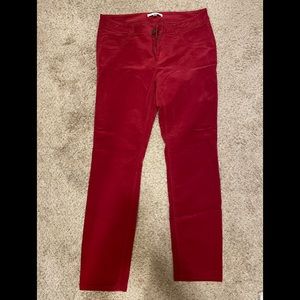 Cabi Red Skinny Pants Size 8